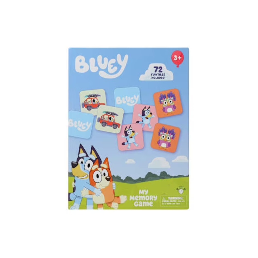 Bluey™ My Memory Game‎ 72 Cards Matching Skills 2-6 Players Portable & Durable